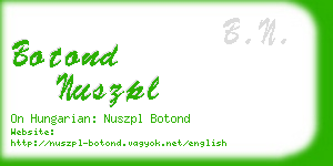 botond nuszpl business card